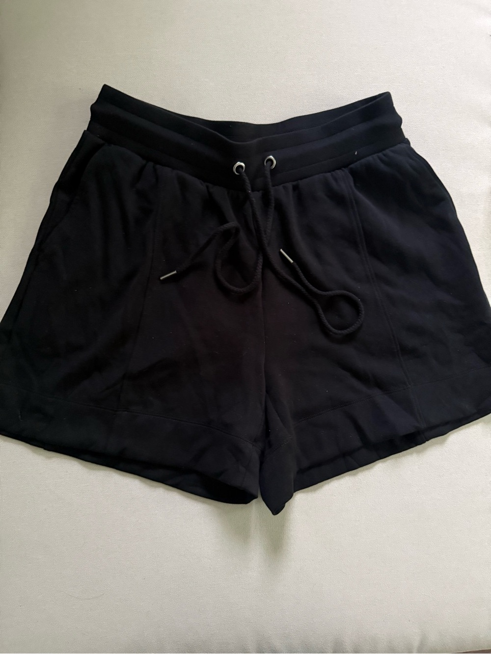 Lou & Grey Black Drawstring Athletic Lounge Shorts